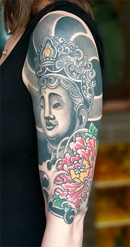 Budda tatuaż Wrocław Guru Tattoo